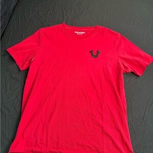 True Religion Vibrant Red Short Sleeve Tee